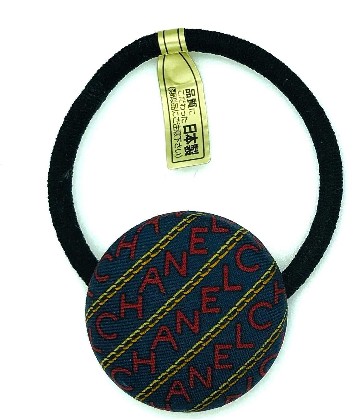 CC-Vintage navy & red with Gold Chain- CC002- Hairband/ hairpin/ earring