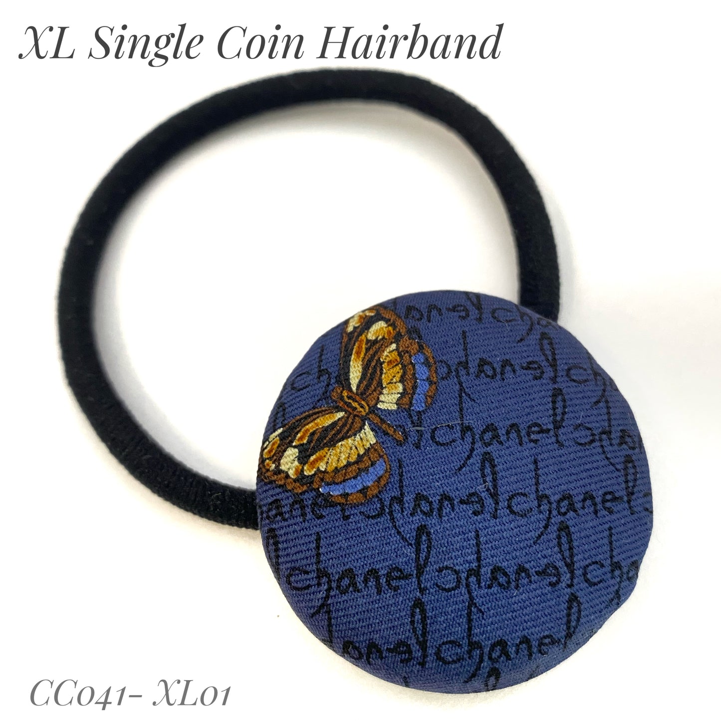 CC- Windsor & Butterfly- CC041- Hairband/ Scrunchie
