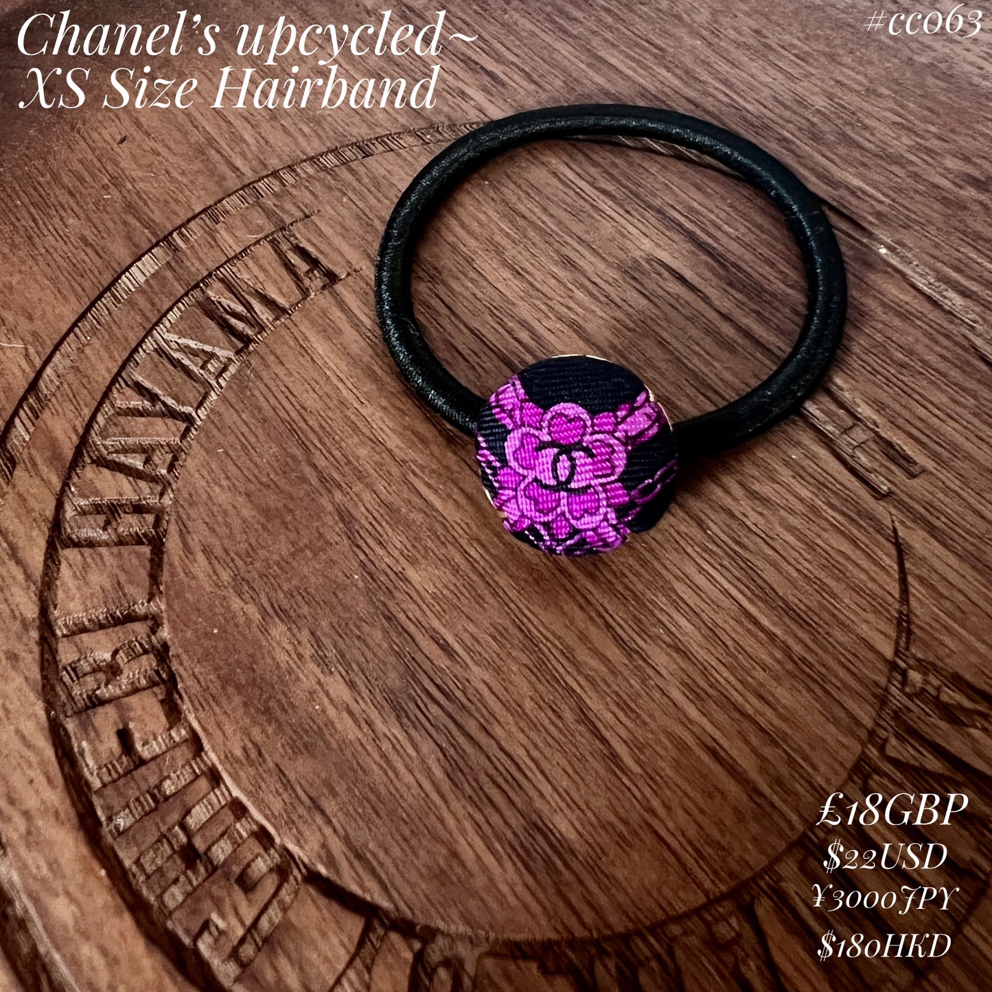 CC- CC0063- Valentine Camellias in the dark- hairband