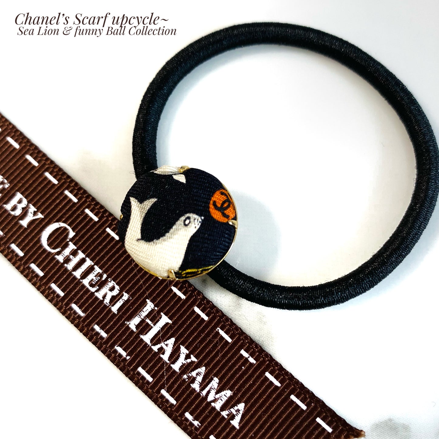 CC-Sea Lion with red CC logo Ball - CC026- Hairband/ earring/
