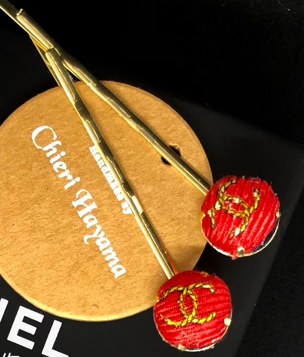 CC- Windsor Blue Sailing Boat & Ruby CC logo- CC029- hairband/ Hairpin/ earring