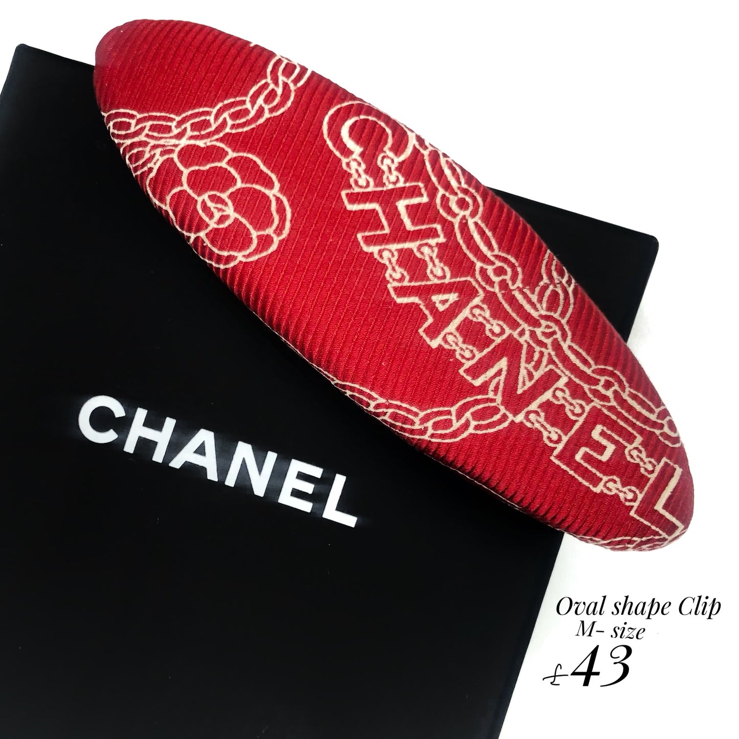 CC- Red Camellias- CC046- Hair Clip