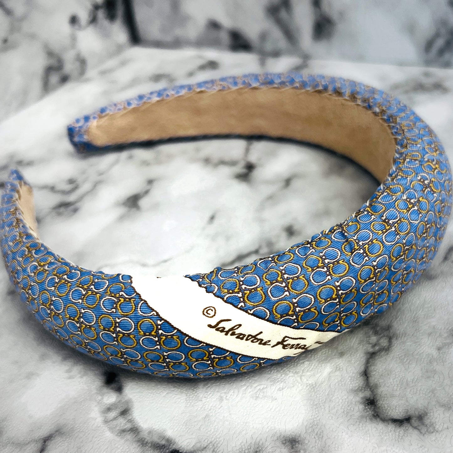 SF- Evening Blue & sunshine yellow SF0009/ padded Headband