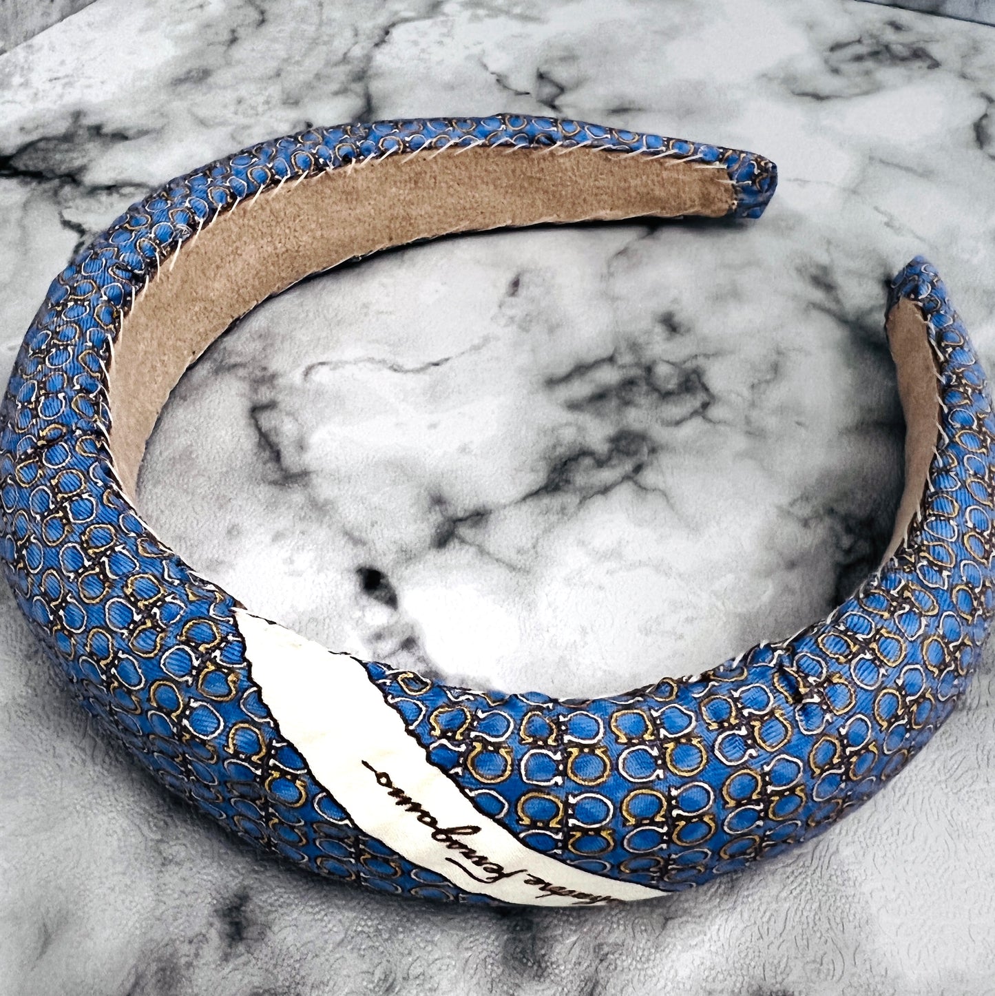 SF- Evening Blue & sunshine yellow SF0009/ padded Headband