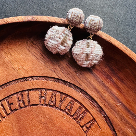 FF- Classic FF Beige & Light Gold- FF004- earring