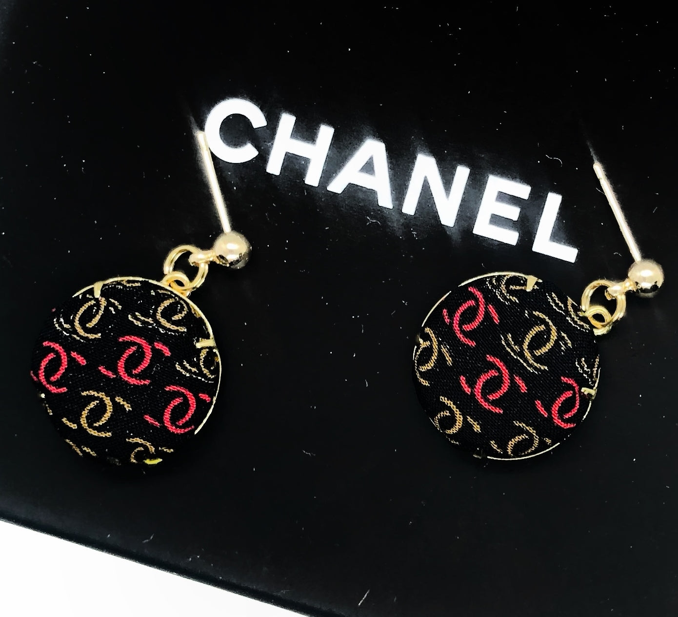 CC-Black with Bison & Cardinal CC logo- CC047- earring collection