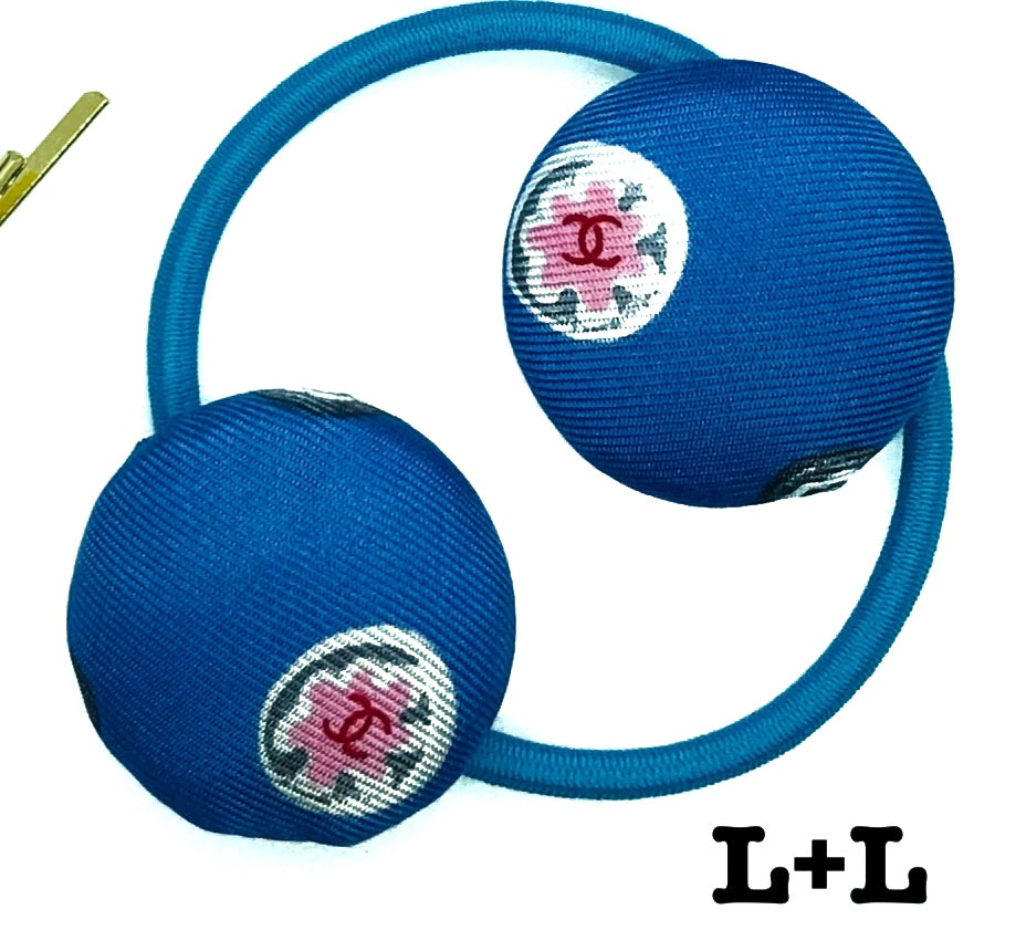 CC-Blue Jay & Pink Flower- CC005- Hairband/ hairpin/ earring