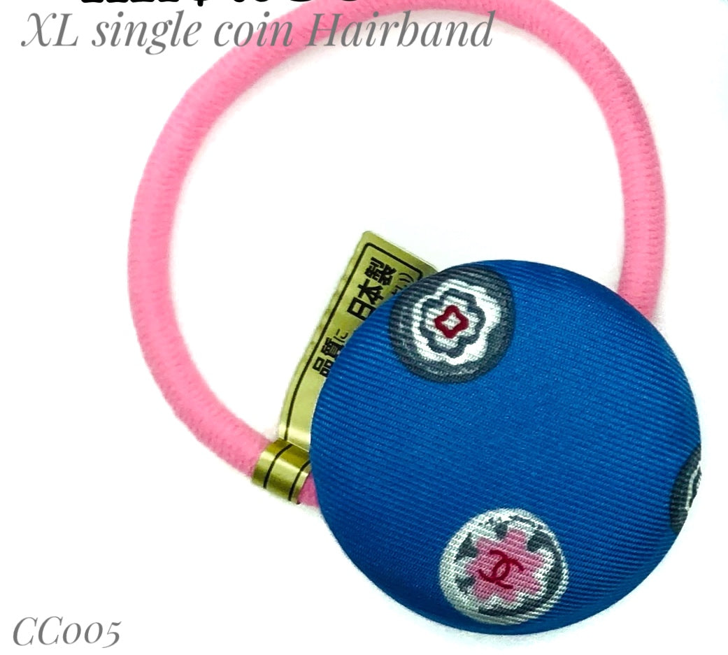 CC-Blue Jay & Pink Flower- CC005- Hairband/ hairpin/ earring