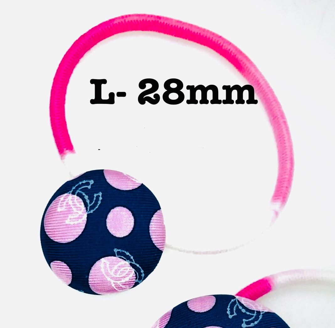 CC- Bubble Gum Pink & Astral CC logo- CC011- hairband/ Hairpin/ earring