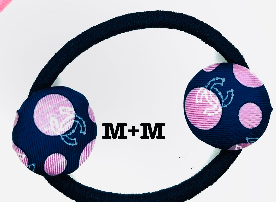 CC- Bubble Gum Pink & Astral CC logo- CC011- hairband/ Hairpin/ earring