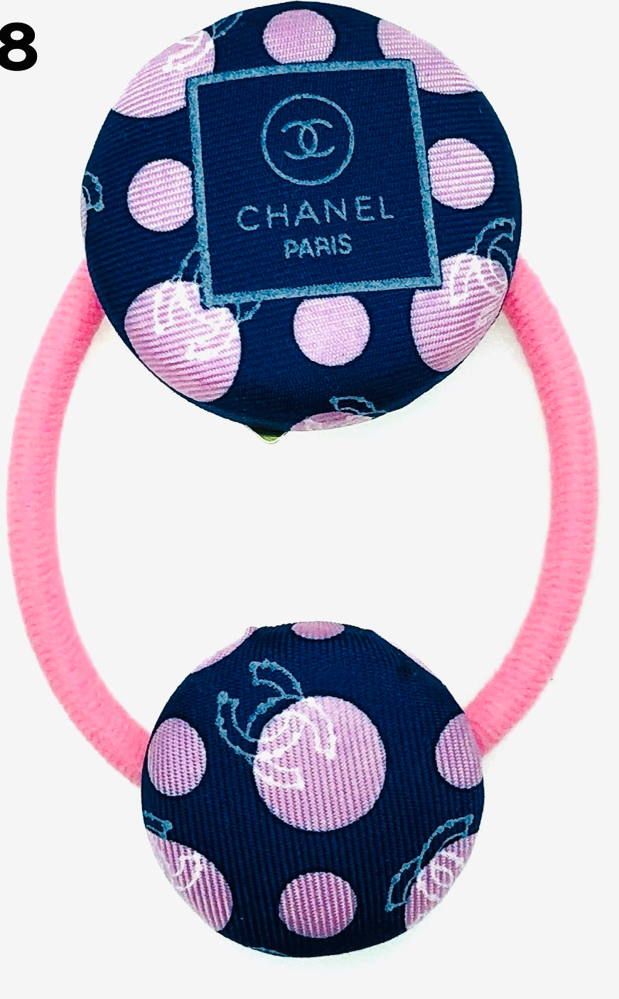 CC- Bubble Gum Pink & Astral CC logo- CC011- hairband/ Hairpin/ earring