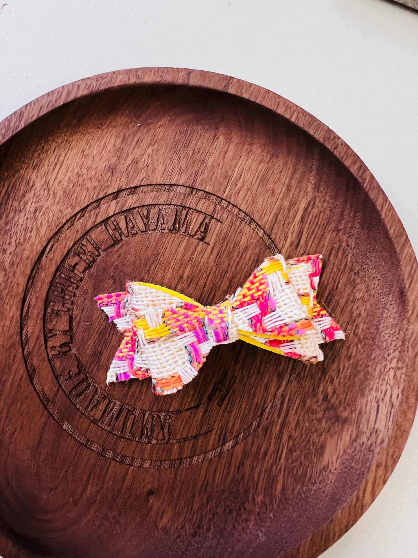 Liberty of London / Linton tweeds- double bows alligator hair clip
