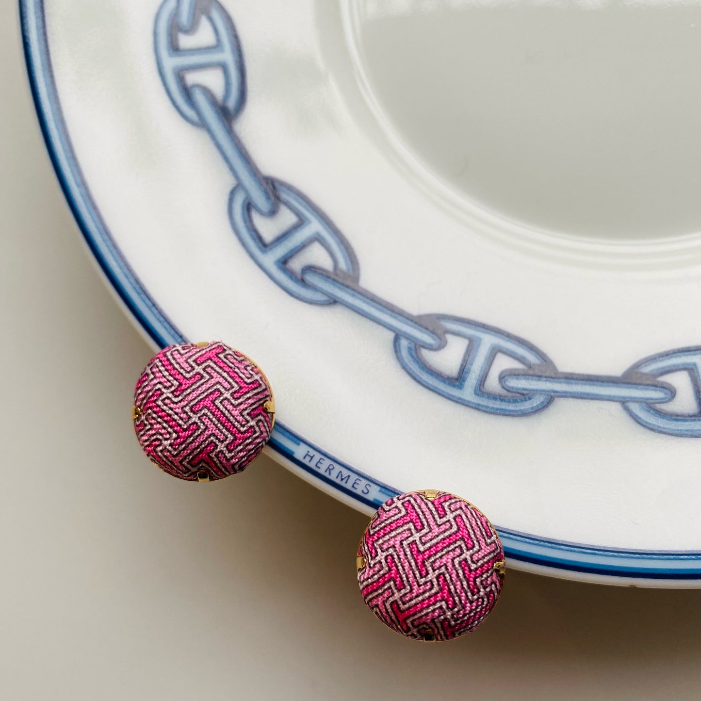 H-H0026- 2 shape of Pink H pattern - hairband