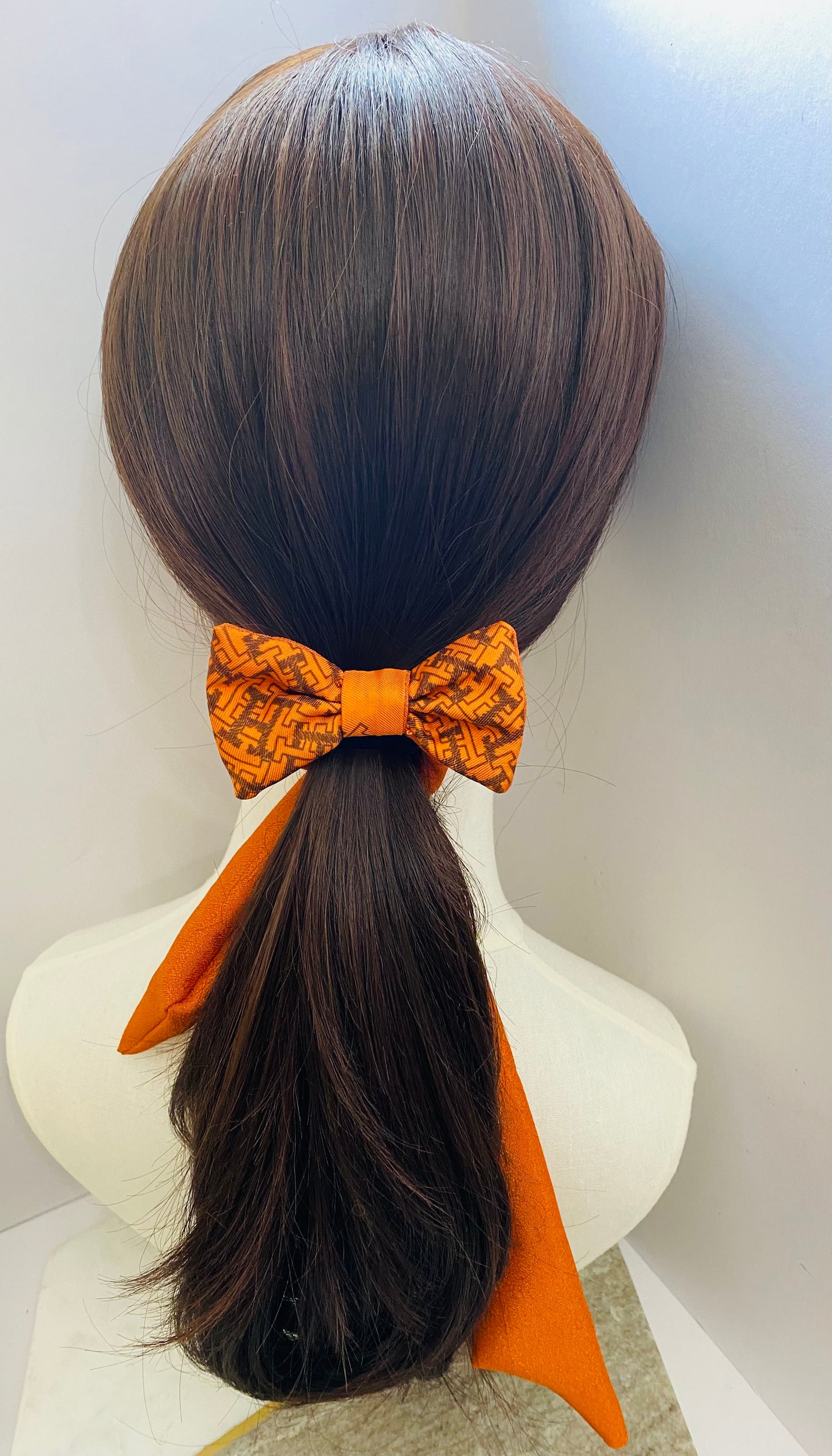 H-H0004- Orange Big H- Handbag Ribbon