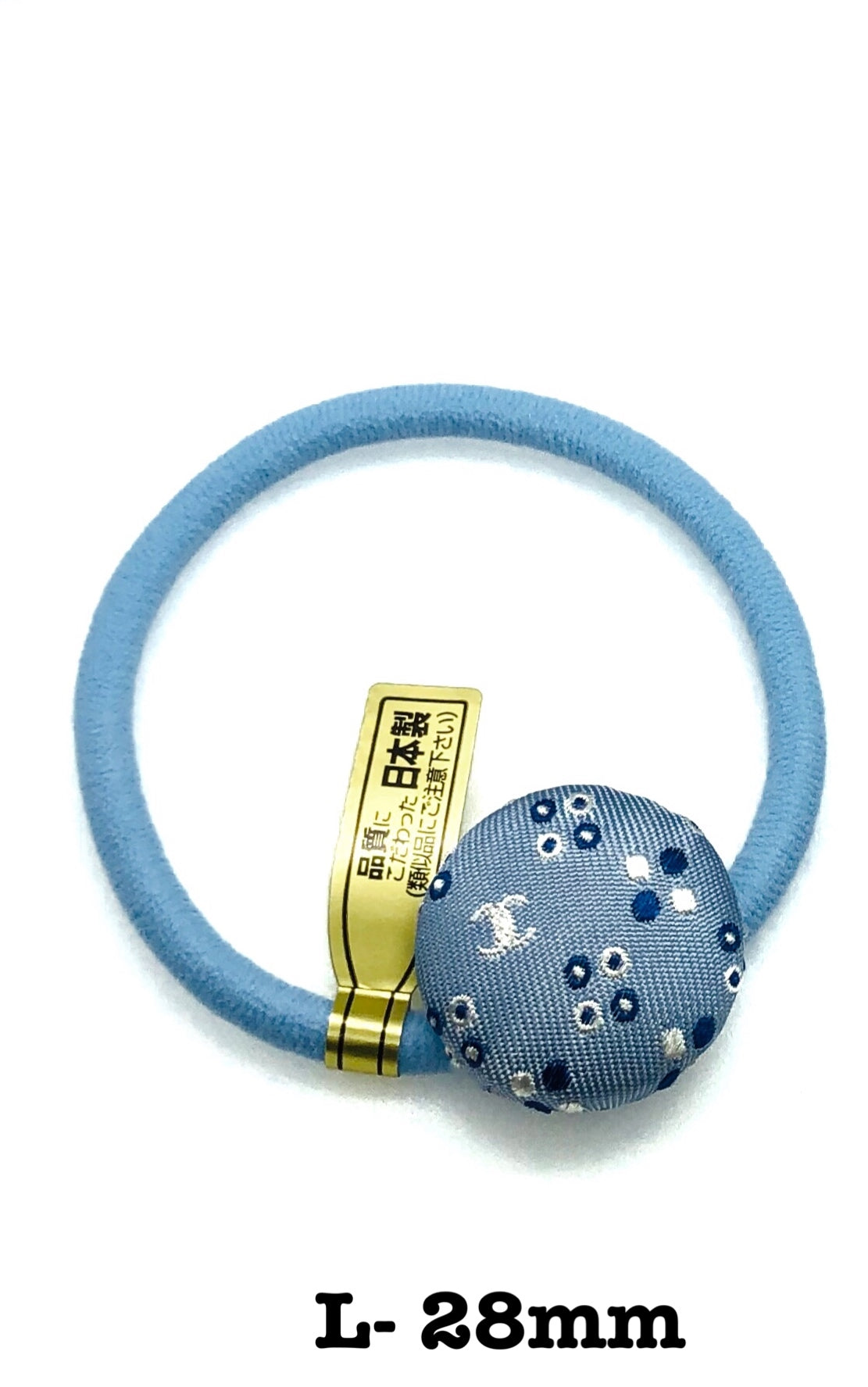 CC-Robin egg & white with CC logo- CC004- Hairband/ earring