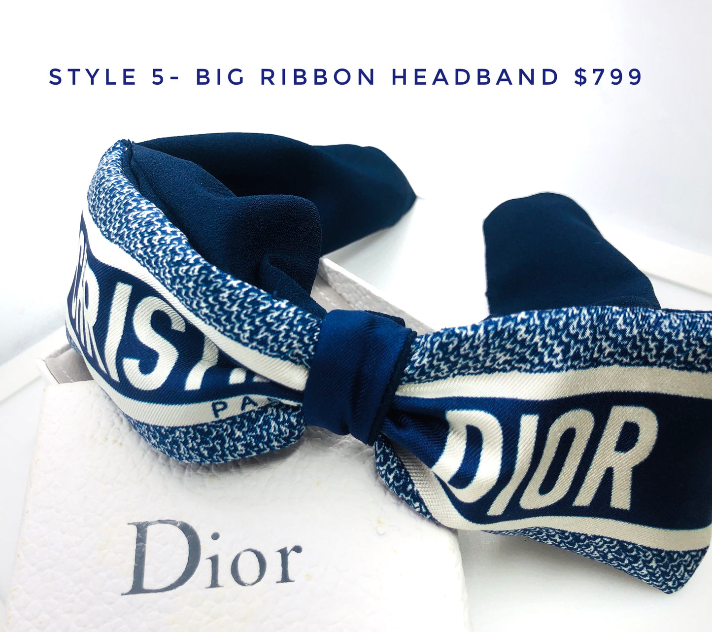 D-D logo Navy headband