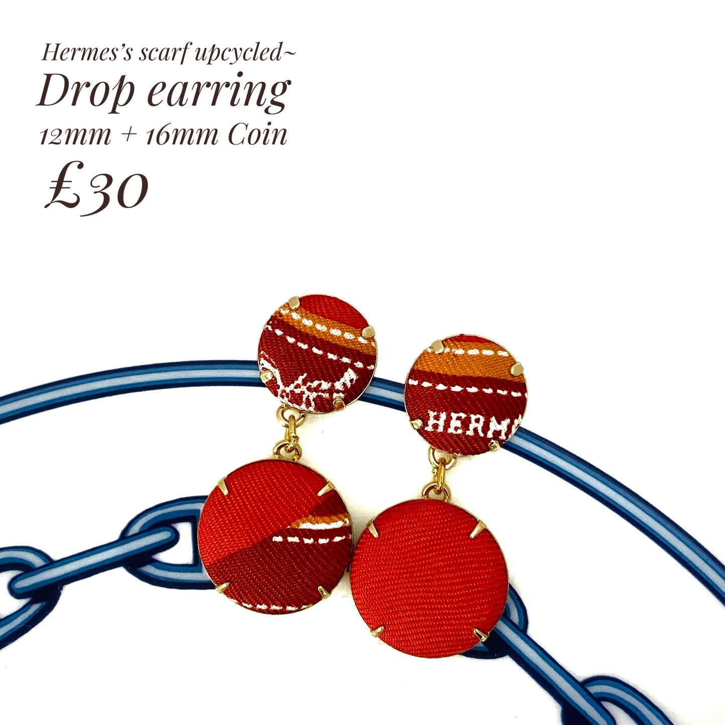H-H drop earring