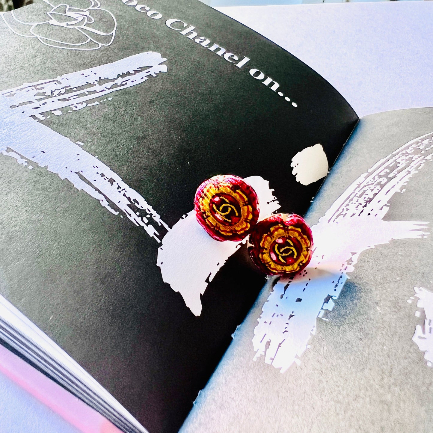 CC- Red Lucky Coin- CC061- earring