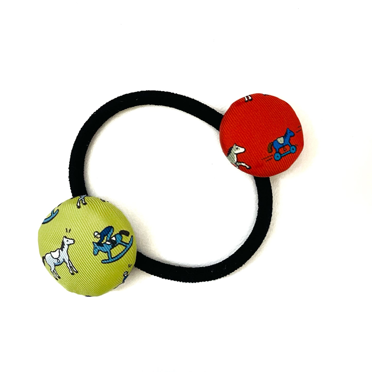 H-H0055 H0056- petit H in Red Orange & Lime - Hairband/ hairpin/ earring
