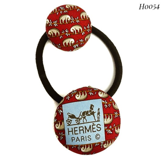 H-H0054- Sloths in Ruby Red - Hairband