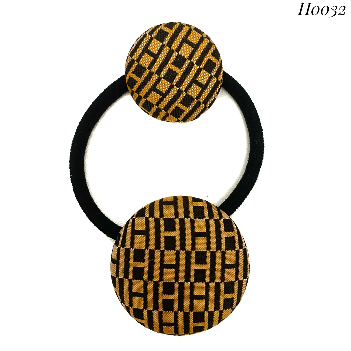 H-H0032- Bronze & Black H pattern- Hairband