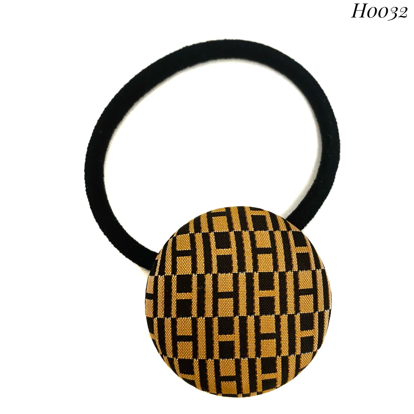 H-H0032- Bronze & Black H pattern- Hairband