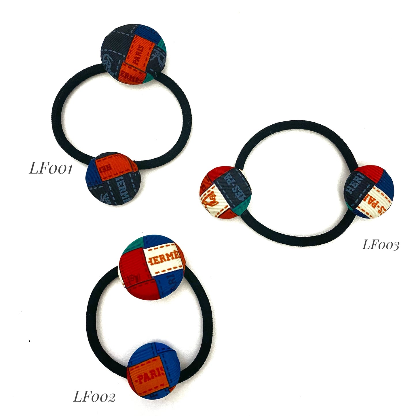 H-H icons Ribbons- HF- Red/Blue/Green- Hairband