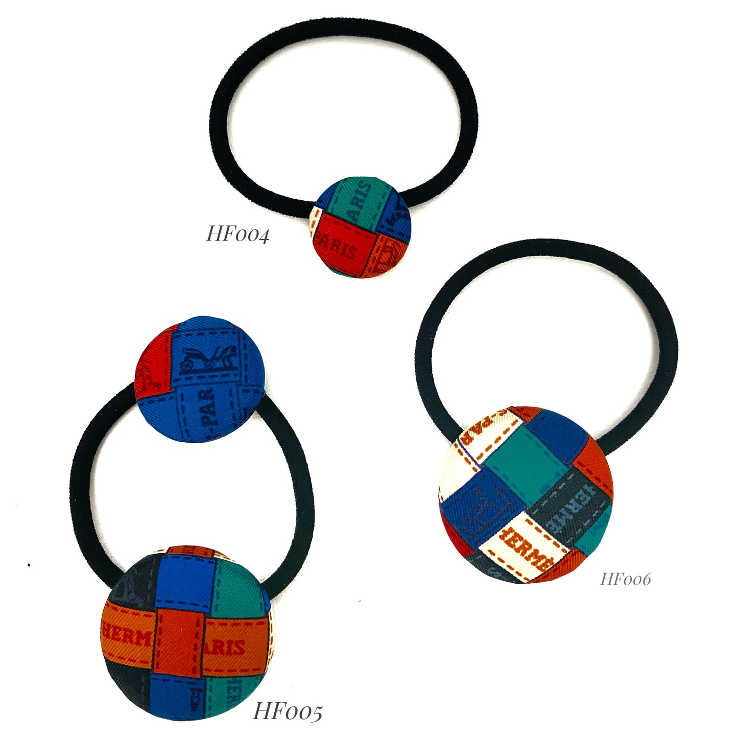 H-H icons Ribbons- HF- Red/Blue/Green- Hairband