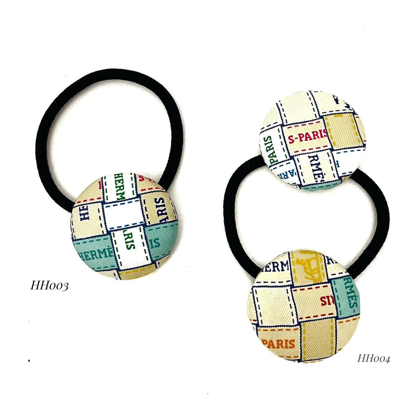 H-H icons Ribbons- HH- Apple Green & Beige- Hairband