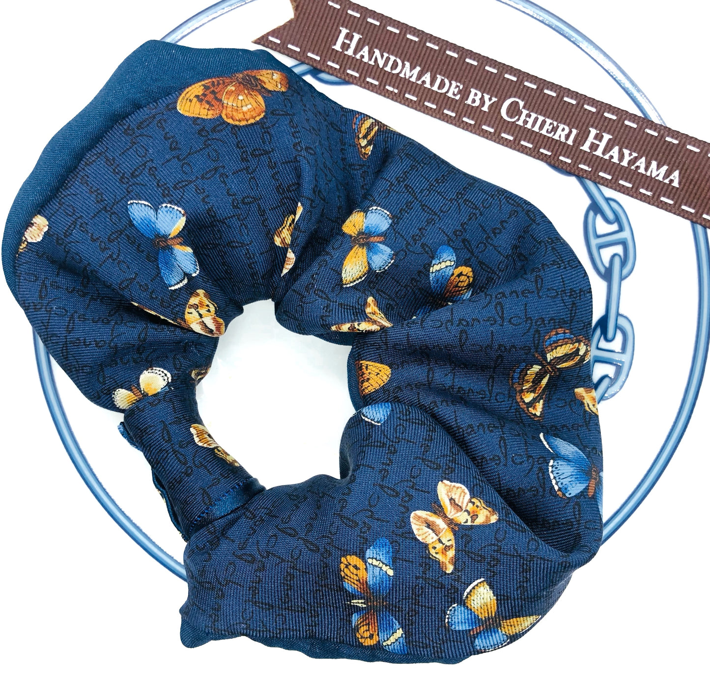 CC- Windsor & Butterfly- CC041- Hairband/ Scrunchie