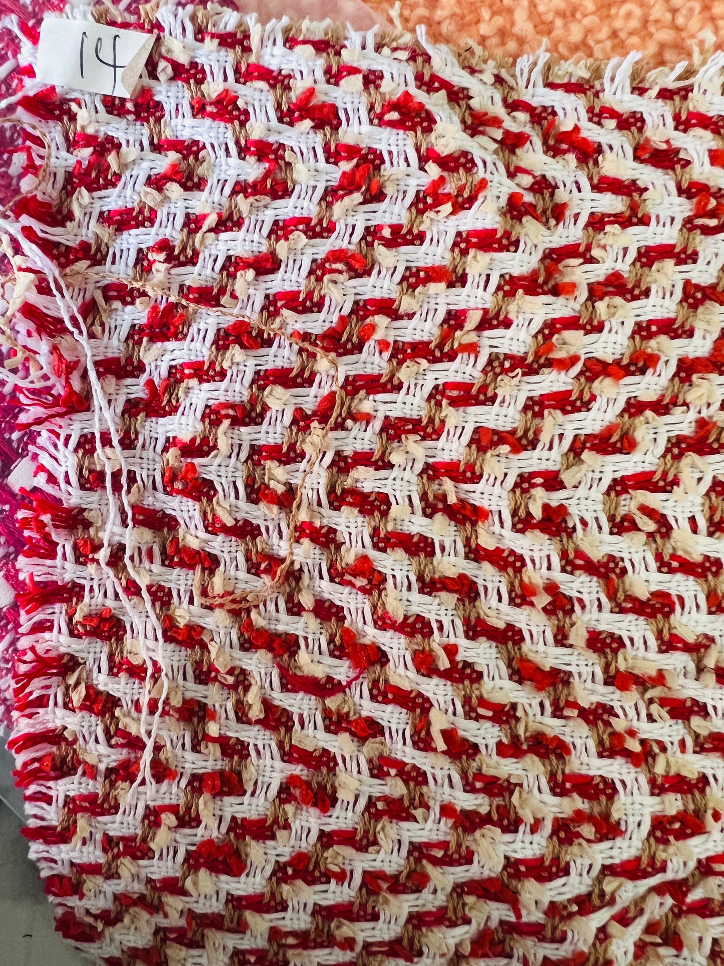 Tailormade fabric- Linton Tweeds- yellow/ orange/ red