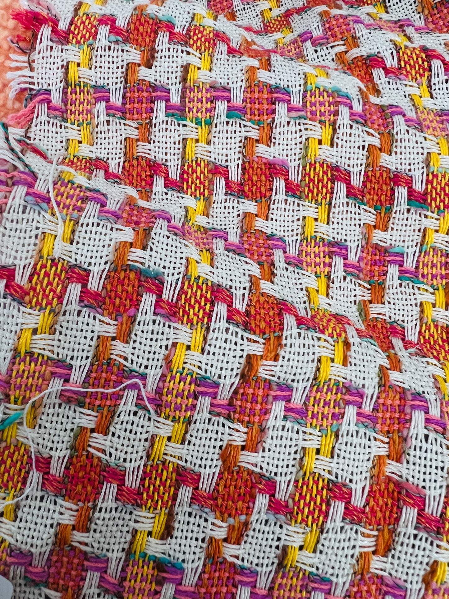 Tailormade fabric- Linton Tweeds- yellow/ orange/ red