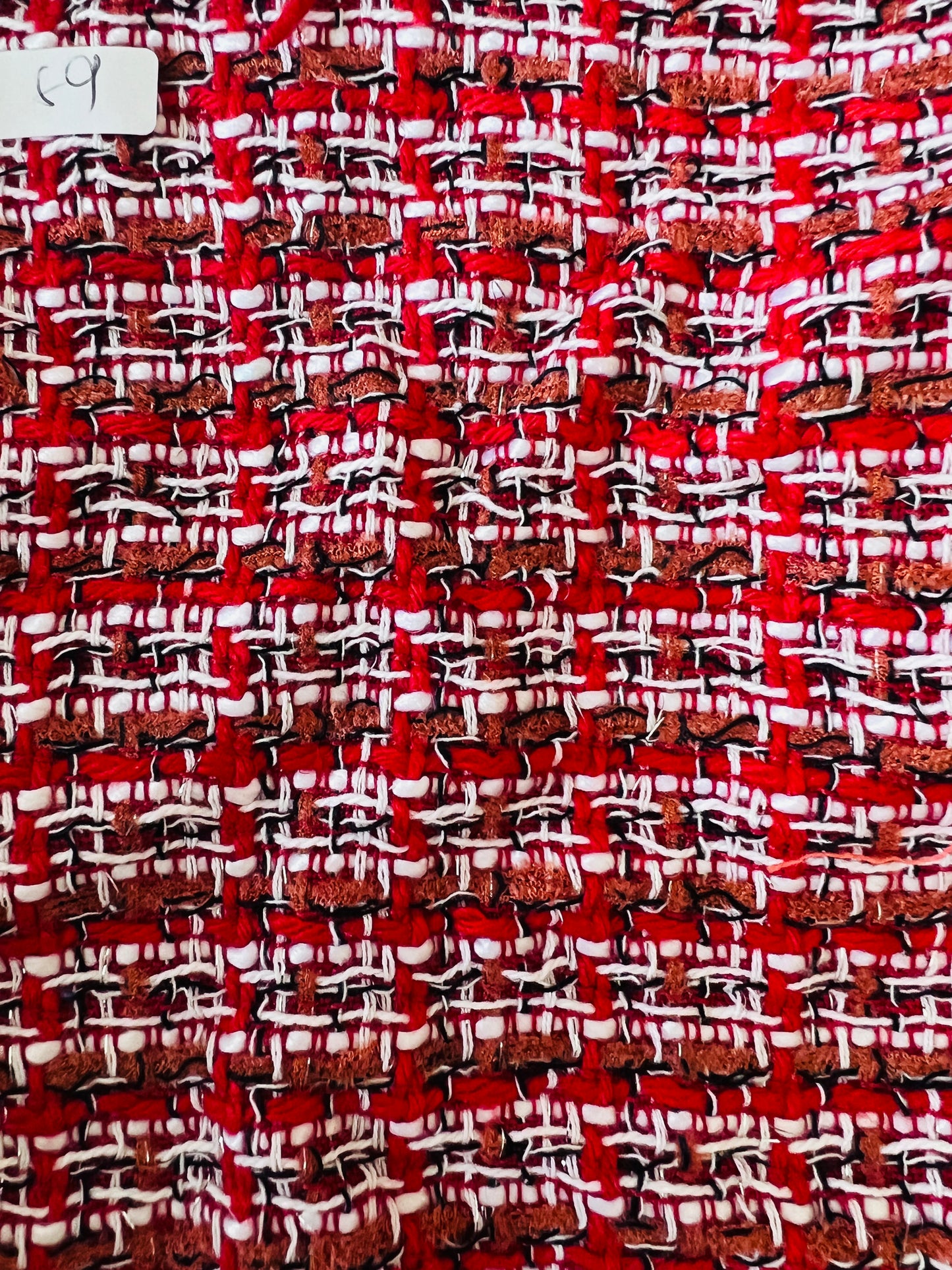 Tailormade fabric- Linton Tweeds- yellow/ orange/ red