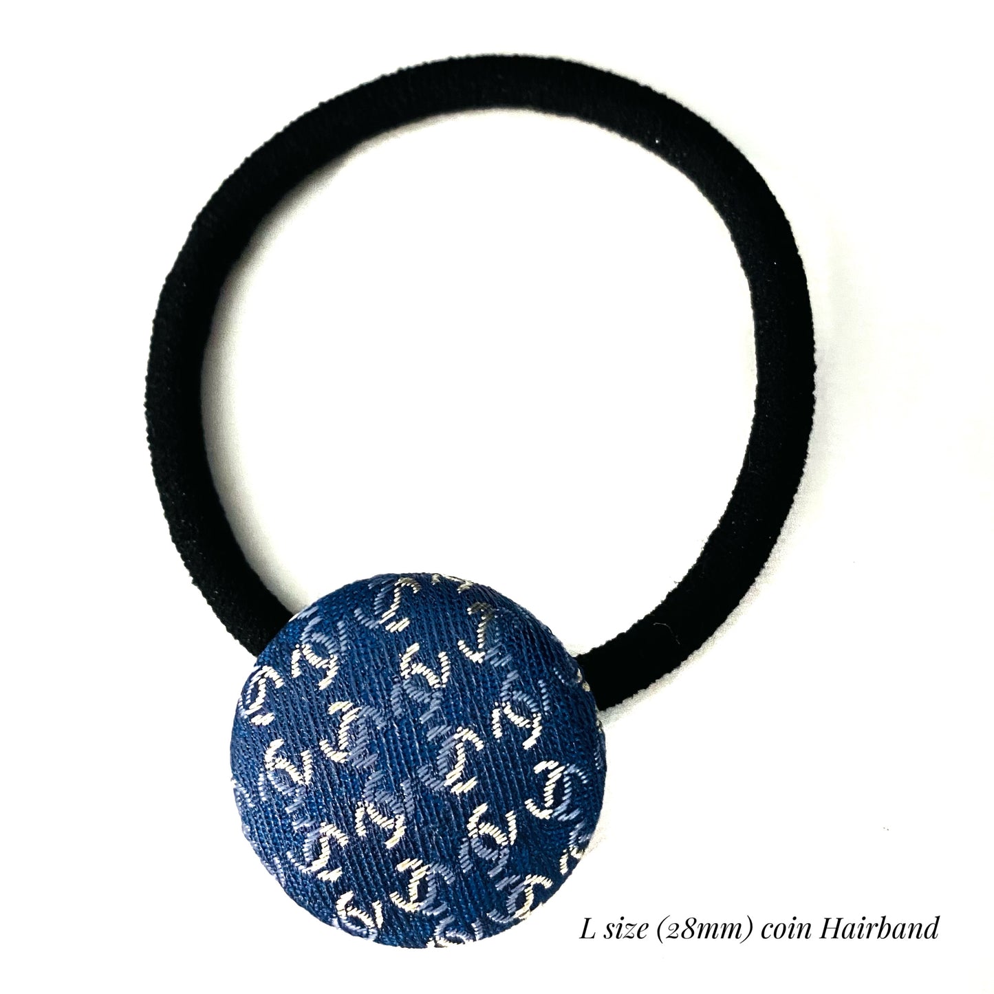 CC- blue jeans colour with light gold CC logo CC028- Hairband