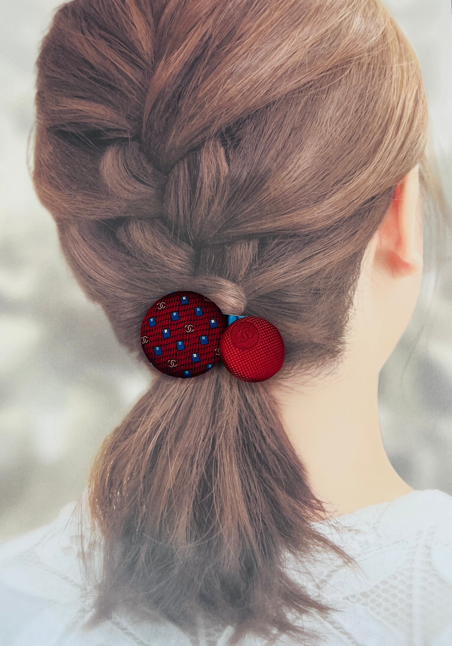 CC- Red & Malabu- CC080- Hairband