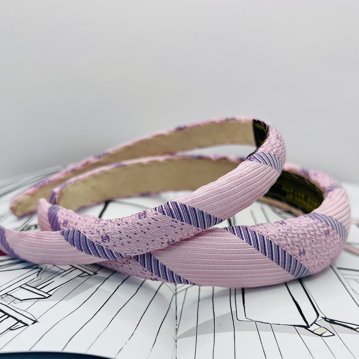 CC-CC138- Sakura and lavender headband