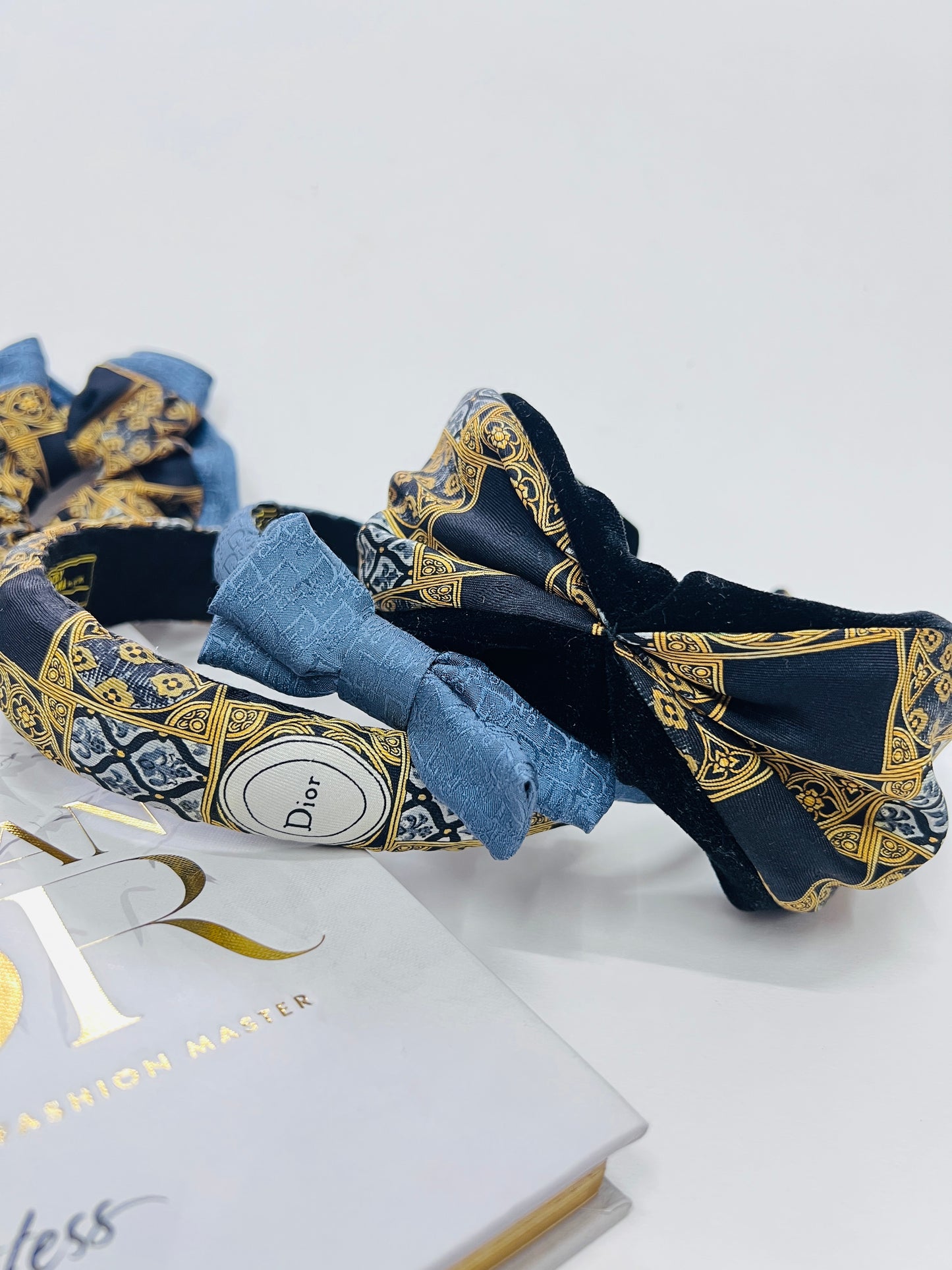 D-D dior classic  - headband, grab clip & scrunchie
