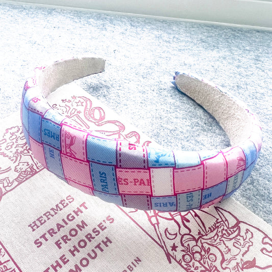 H-H icons Ribbons- HA- Baby Pink & Blue - Headband