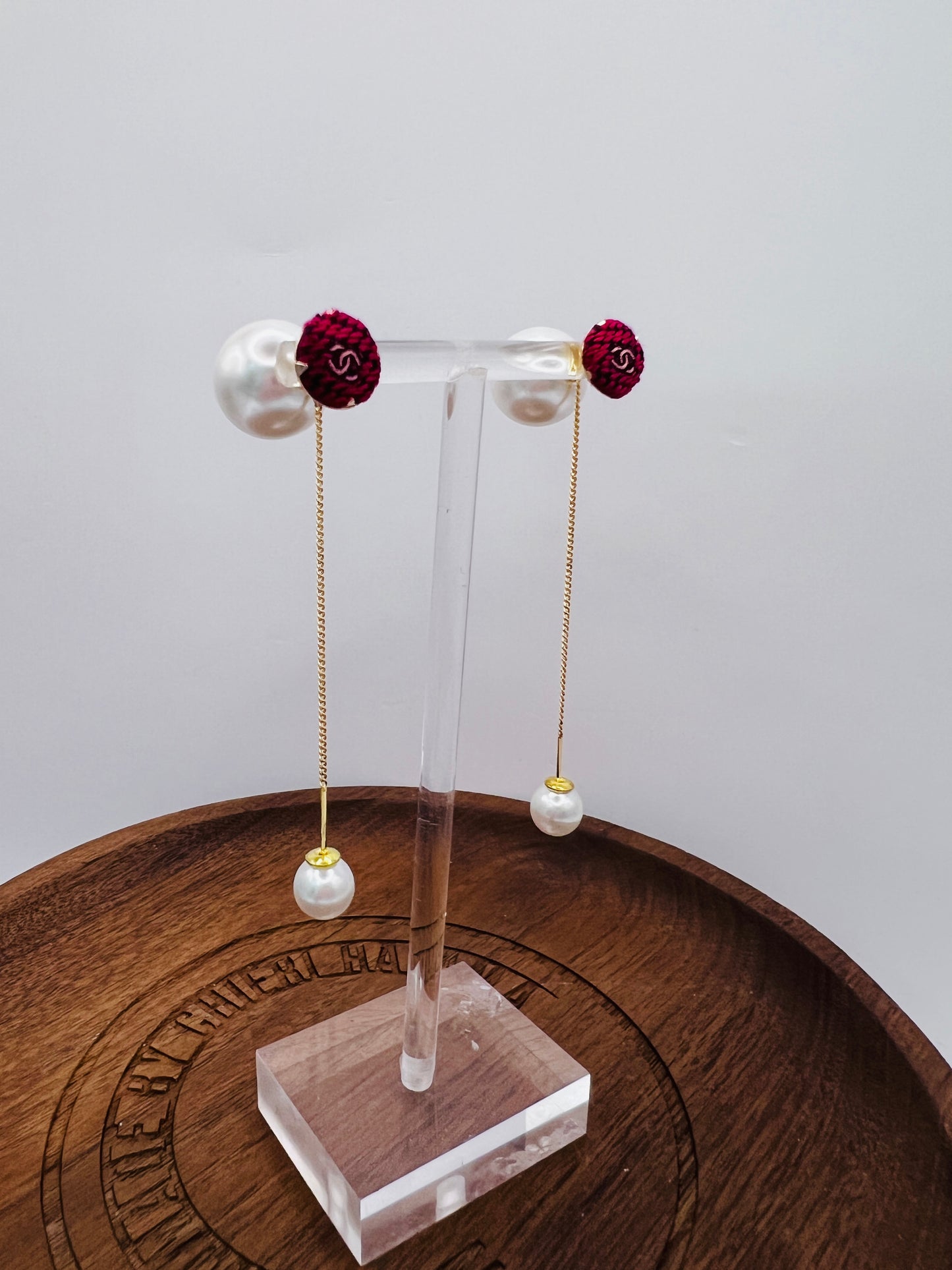 CC- Red & Malabu- CC080- earrings