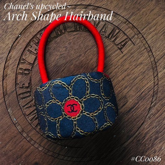 CC- Blue flower- CC085- arch shape Hairband