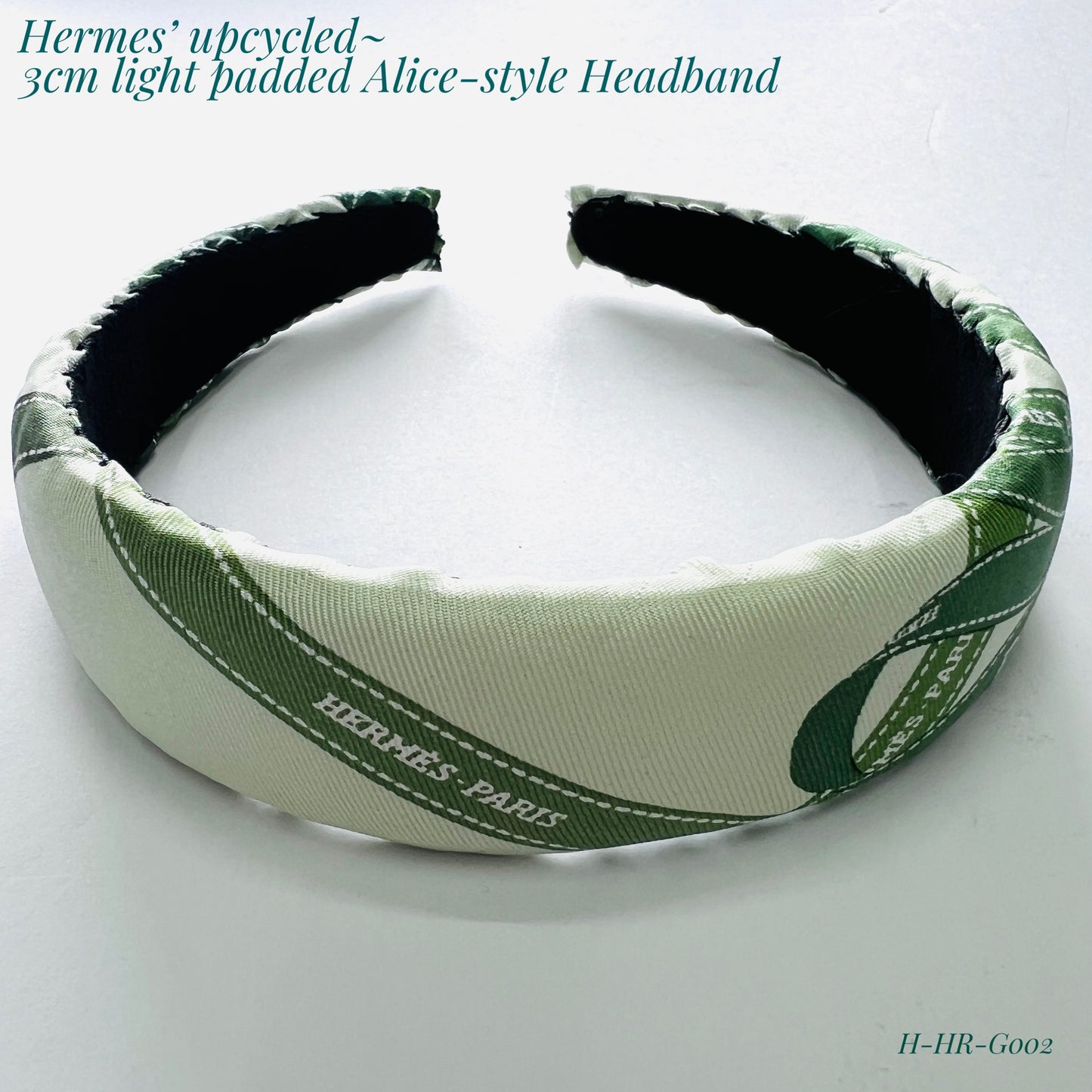 H-H Signature ribbon in Green- headband