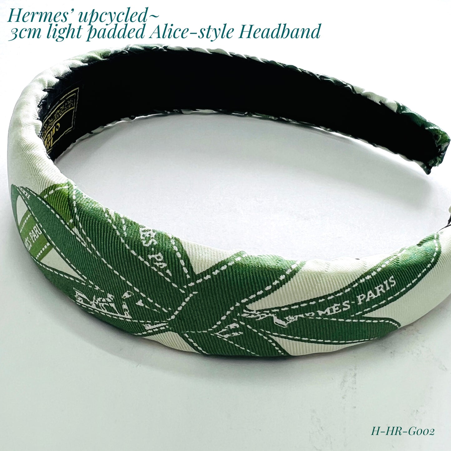 H-H Signature ribbon in Green- headband