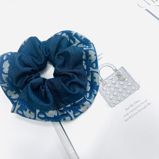 D-D dior blue jeans - Scrunchie