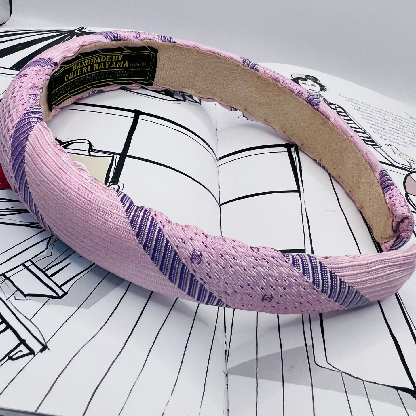 CC-CC138- Sakura and lavender headband