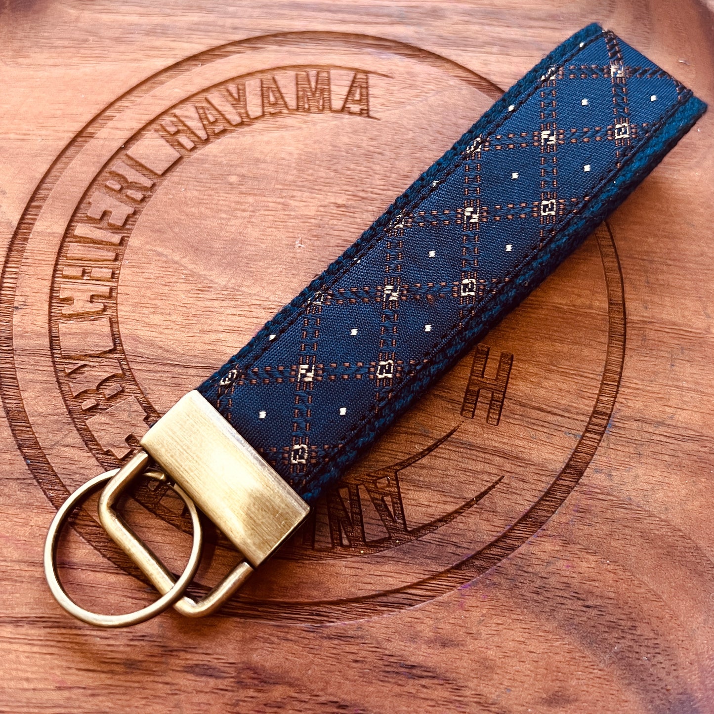 FF- FF Navy & Light Gold- FF001- keychain