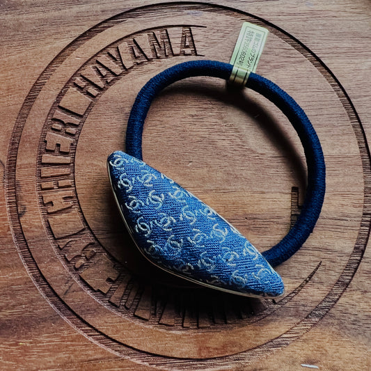 CC- blue jeans colour with light gold CC logo CC028- Hairband