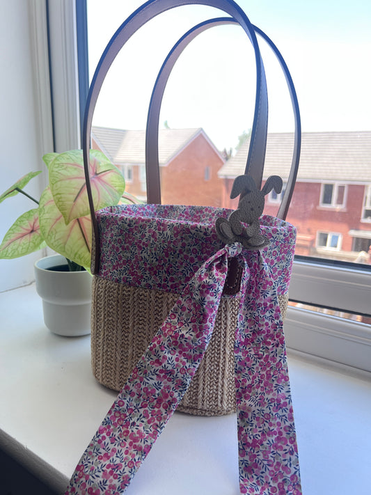Custom made- liberty straw bag