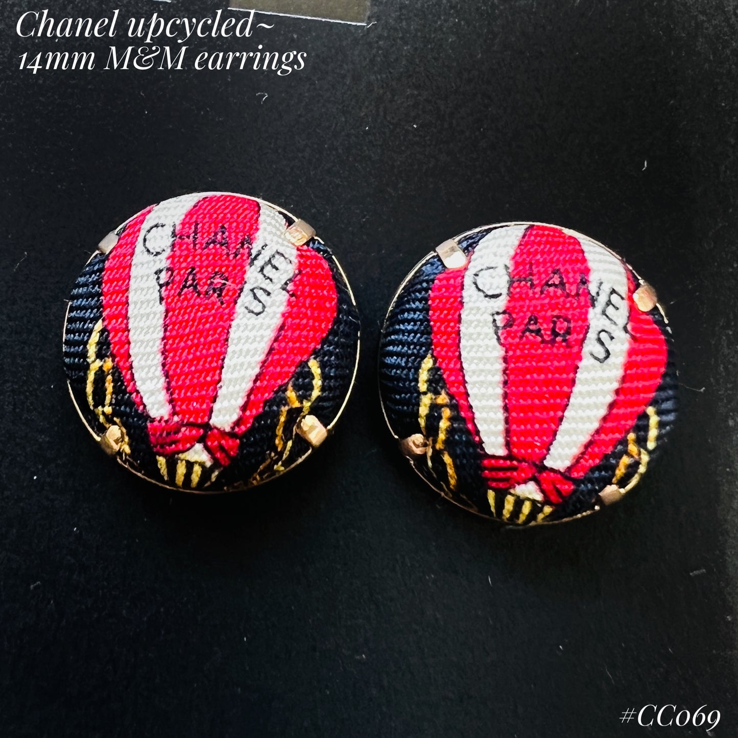 CC- Hot air balloon CC069- earrings