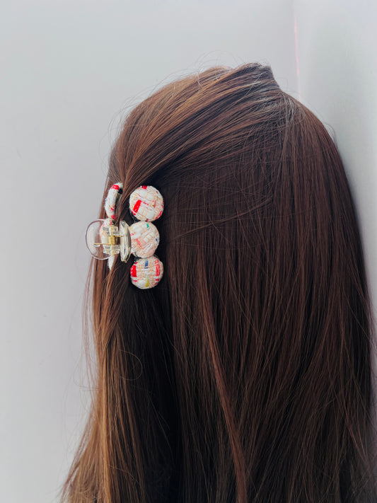 Handmade Linton Tweeds - 6 coins hairclip