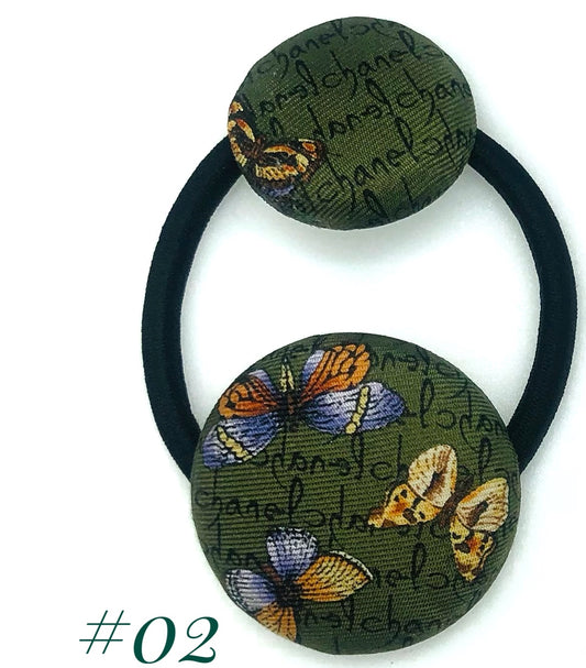 CC- Forest Green & Butterfly- CC009- hairband